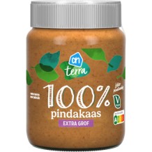 AH 100% Pindakaas met Stukjes Extra Grof (350 gr.) 