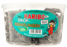 Haribo Drop Krakelingen Silo (150 stuks)