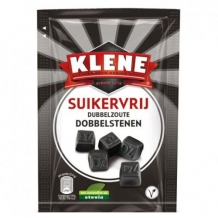 Klene double salty dobbelstenen sugarfree (105 gr.)