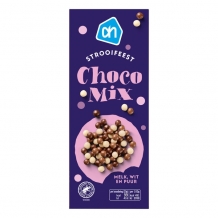 AH Strooifeest Chocomix Mik White Dark Chocolate (220 gr.)